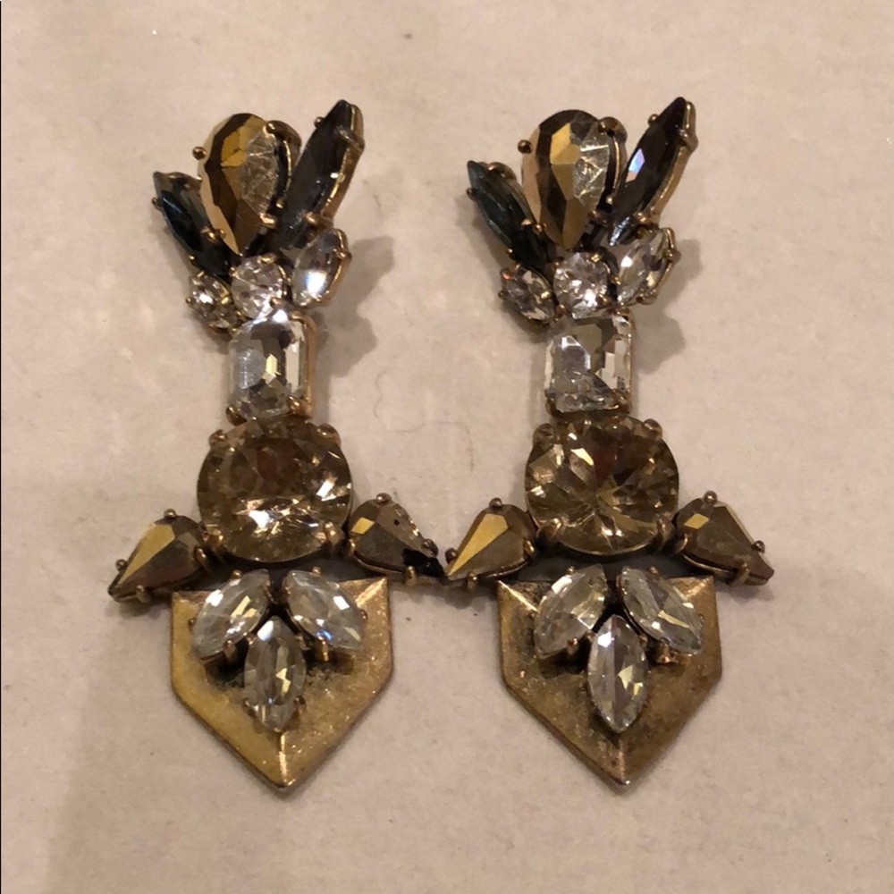 J Crew earrings - 2.5”L by 1.15”W